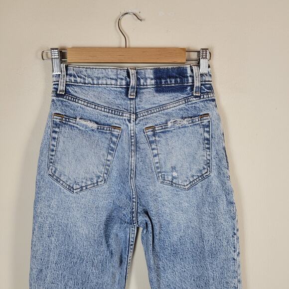 Abercrombie & Fitch Jeans 24 00 Blue 90s Straight Ultra High Rise Acid Wash - Picture 4 of 9